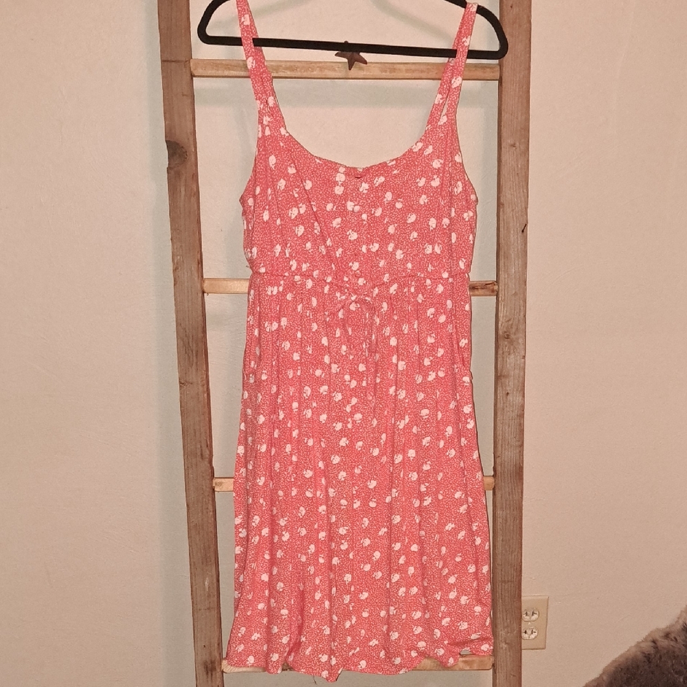 Charming Pinkish Orange Floral Women's Dress Torrid